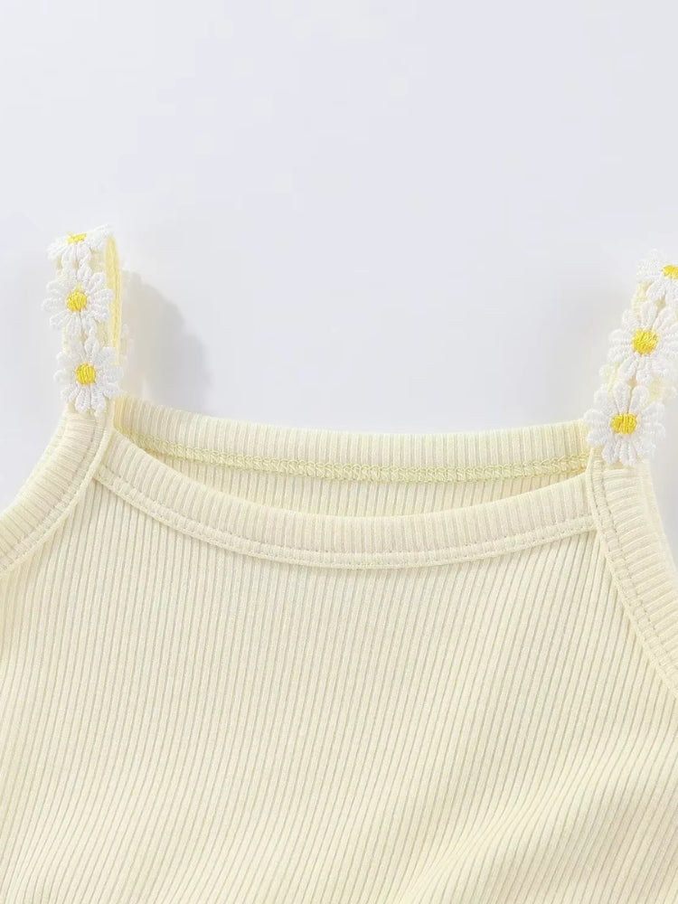 Robe tutu pour fillette couleur jaune