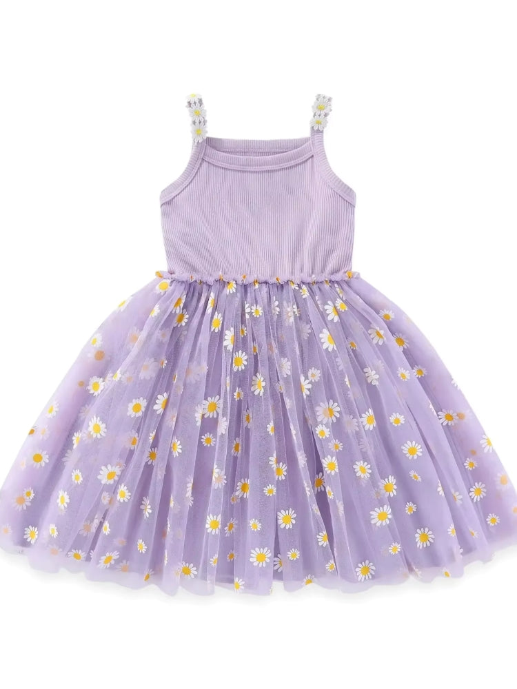 Robe tutu pour fillette couleur violette