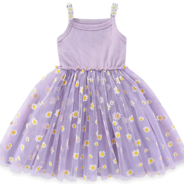 Robe tutu pour fillette couleur violette